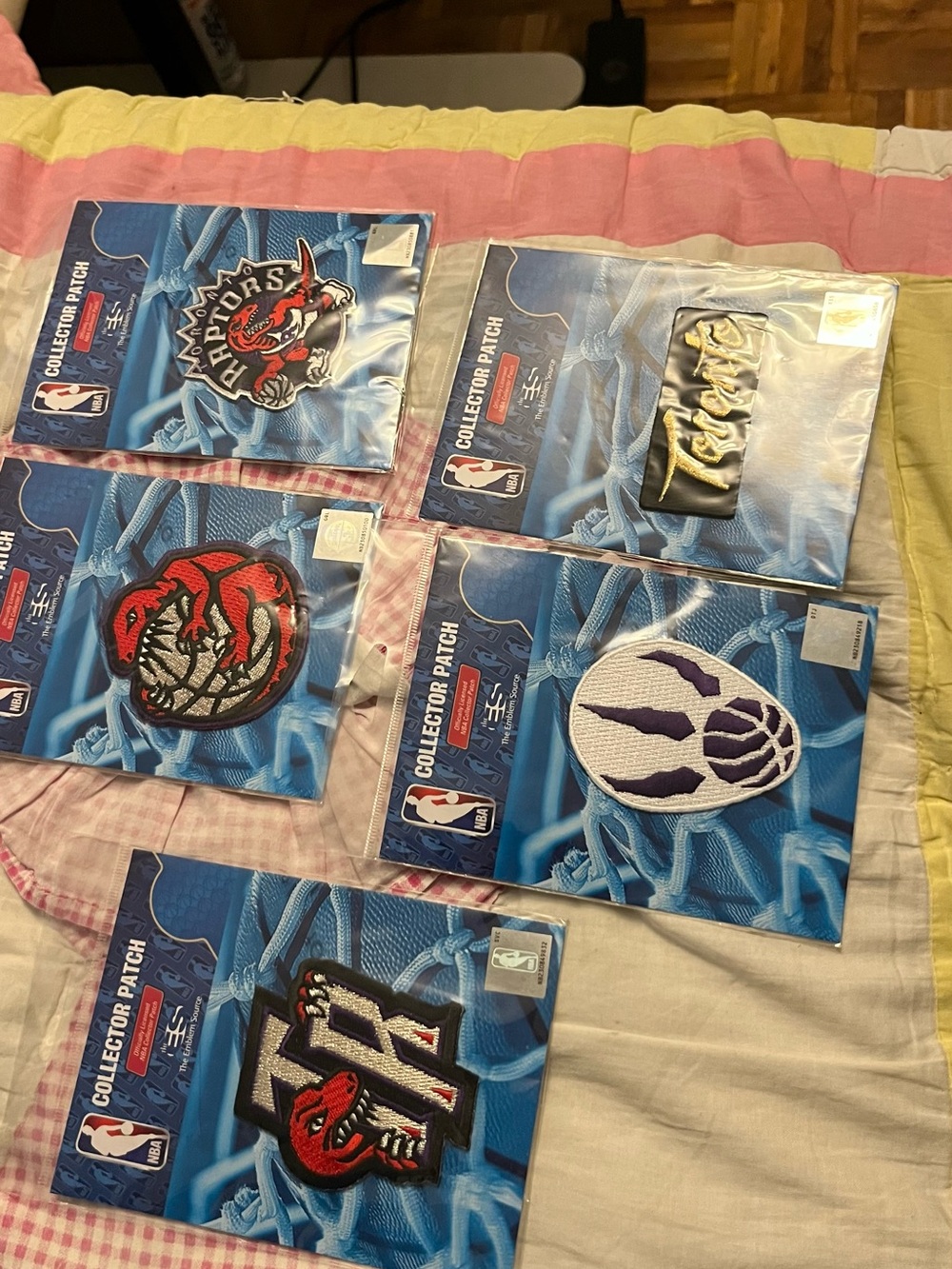 Vintage NBA Toronto Raptors Collector Patches